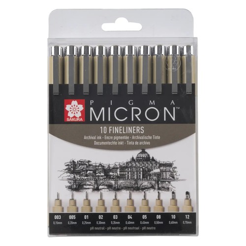 Sakura pigma micron - etui, mit