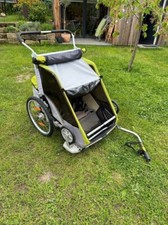 Thule Chariot Cougar 2 in grün inkl. Weberkupplung + Jogging-Kit