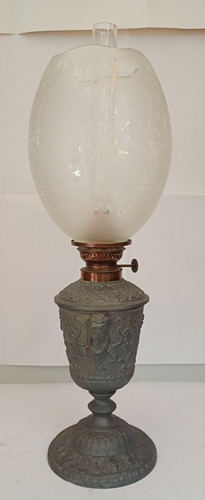 Antike petroleumlampe öllampe - petroleumlampe,