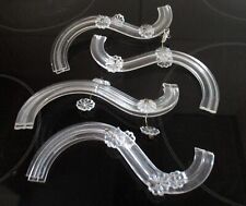 4 Doppelarme für Kronleuchter - Lüster - Plexy Glas - Ersatzteile