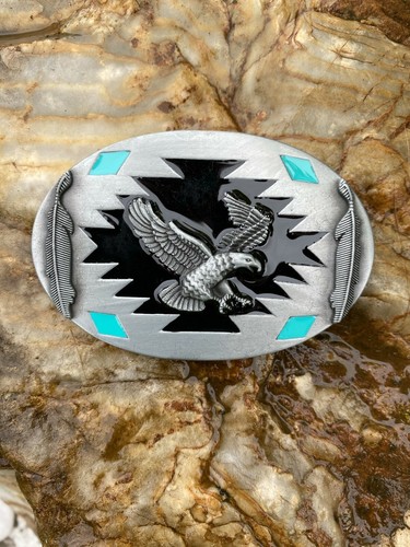 Gürtelschnalle adler indianer - gürtelschnalle, adler-indianer