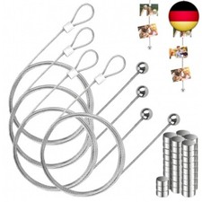 Fotoseil Fotodrahtseil 4 Stück Fotokette mit 48 Magneten Fotoleine 200 cm x 1,5