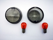 schwarze Blinker Gläser Honda VT 125 VT 750 VT 1100 Shadow smoked signal lenses