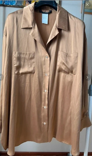 Wunderschöne satin bluse - satin,