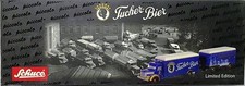 SCHUCO Piccolo 1:90 Set "Tucher Bier" Krupp Mustang KofferHängerzug 05762