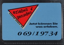 TK204 - S08 04.90 - Onko Kaffee erleben & genießen - Telefonkarte voll 12 DM