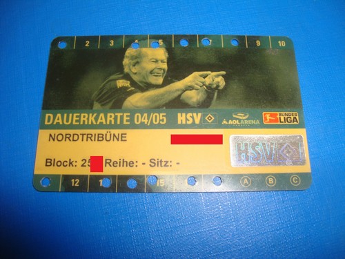 2004 ticket dauerkarte hsv - dauerkarte,
