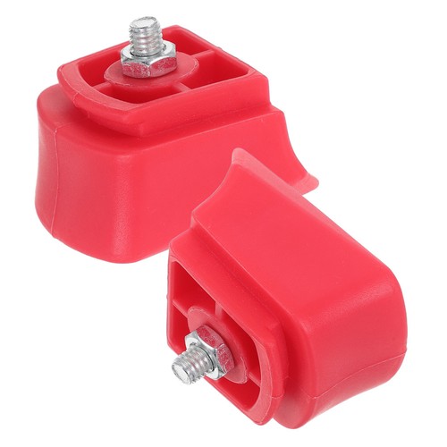 2pcs red rubber - red, inline