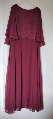 Abendkleid lang dunkel - lang, rot