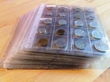 XXL-Sammlung Münzen 22 Länder Europa, 18 Seiten, sortiert KEINE doppelt Nachlass