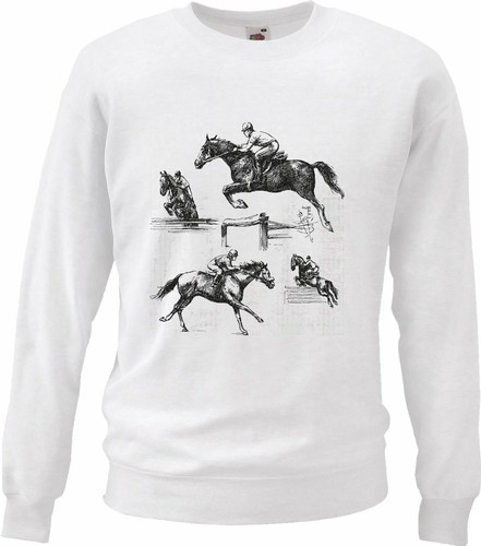 Sweatshirt vintage pferde - sweatshirt,
