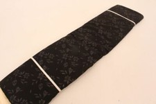 Riedinger Jersey Polyester Stoffbahn Restposten schwarz Blumen floral 
