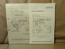 RFT Stassfurt K67 Ergänzung Service zur TU30 u. Seil-Schaltplan