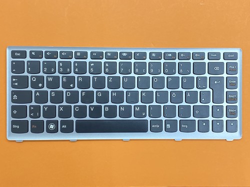 Tastatur schwarz silber - schwarz.,