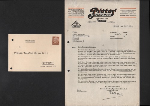 Erfurt brief postkarte - erfurt,,