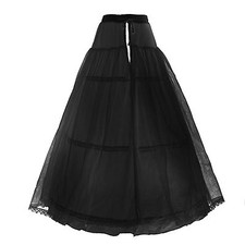 Reifrock Petticoat Unterrock schwarz mit 2 - 3 Ringe Gr.32 - 58 Lafairy NEU DE