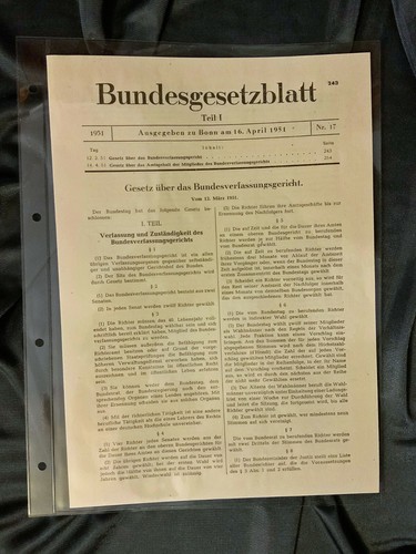 Bundesgesetzblatt teil vom - teil, 1