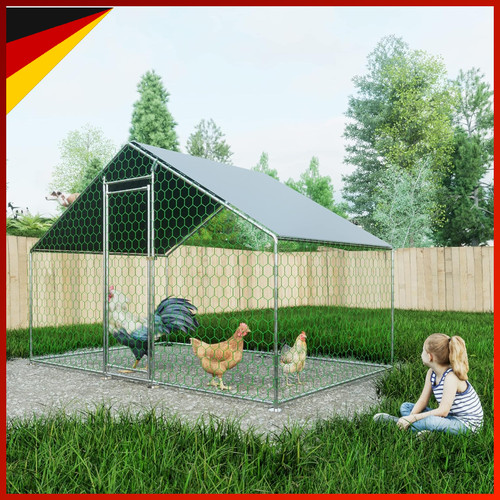 Hühnerstall 3x2m metall - metall, 6m²