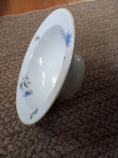 Schüssel, Kornblume mit Goldrand, Groß,