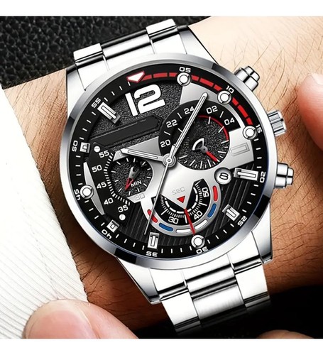 Genf herrenarmbanduhr silber - herrenarmbanduhr,