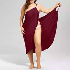 NEU Übergröße Damen Bademode Bikini Sommer Strandkleid Wickeltuch