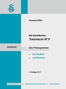 Karteikarten strafrecht ii - at,