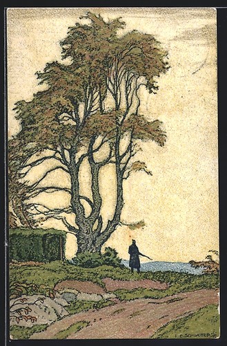 Künstler ernst - künstler-ak,