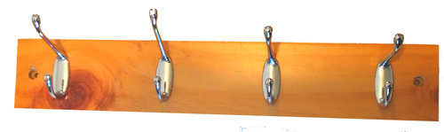 Hakenablage kiefernholz chrom - hakenablage,
