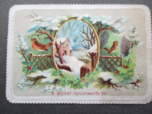 Antike weihnachtskarte 1870er - weihnachtskarte,