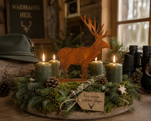 Edelrost hirsch mit - edelrost,