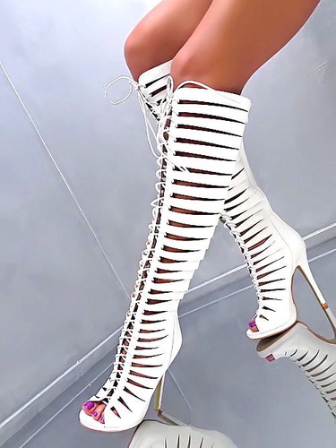 Hohe lange stiefel - hohe,