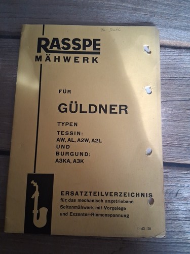 Rasspe mähwerk für güldner - mähwerk,