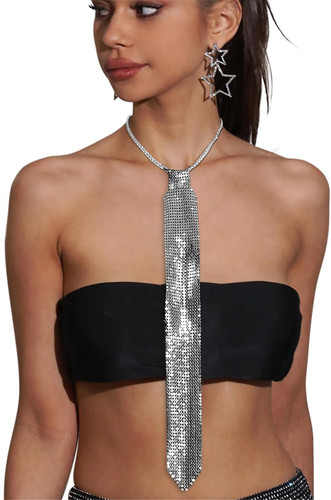 Damen glitzer krawatte - glitzer,