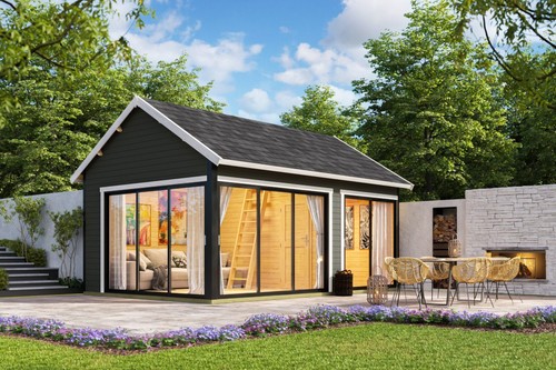 Gartenhaus aus holz lasita - holz,