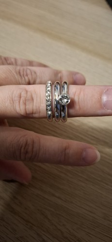 Silbernes ring set von - ring,