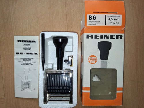Reiner paginiermaschiene - b6, /
