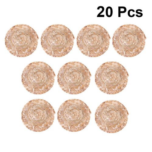 20x diy mini strohhüte - 20x,