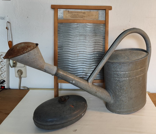 Alt zink wärmflasche - zink,