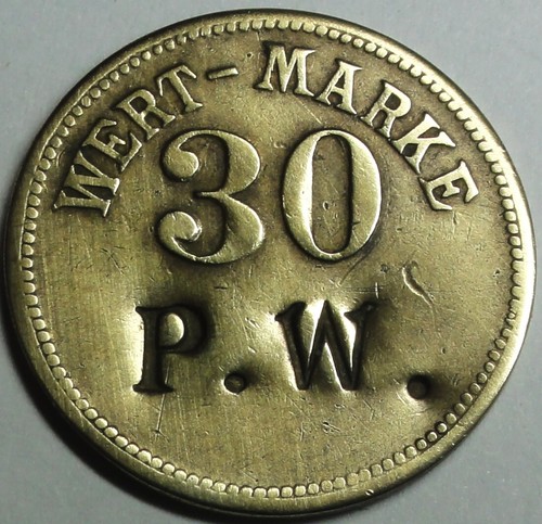Wertmarke token 30 - /,