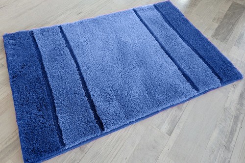 Calma blau badteppich 60x90cm - badteppich,