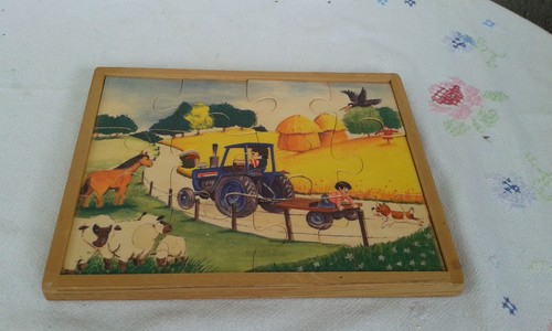 Holz rahmenpuzzle bauernhof - rahmenpuzzle,