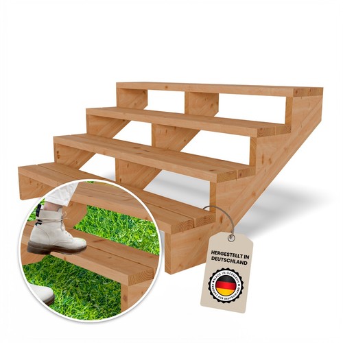 Terrassentreppe aus lärche - aus,
