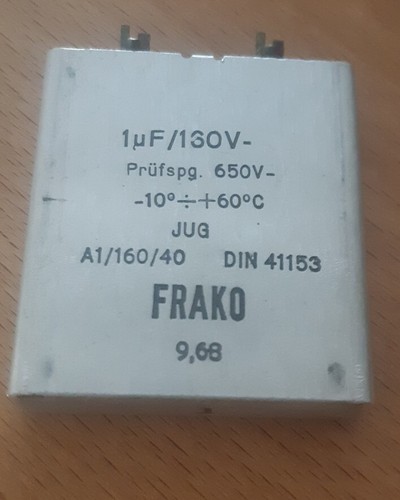 Alter kondensator 1uf - 1uf, vom