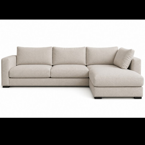 Beiges leder ecksofa 220cm - beiges, leder-ecksofa