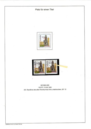 Abart plattenfehler brd - , de