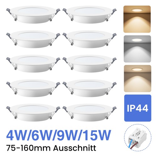 Led einbaustrahler set - einbaustrahler, 230v
