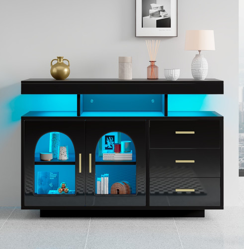 Hochglanz sideboard kommode - hochglanz,