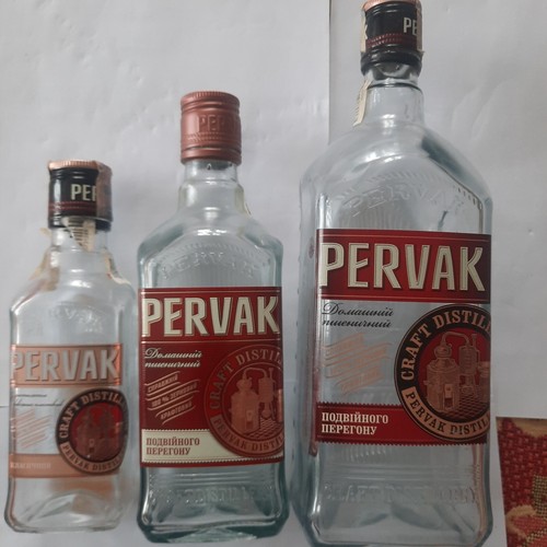 Empty vodka bottle inscribed - 3,