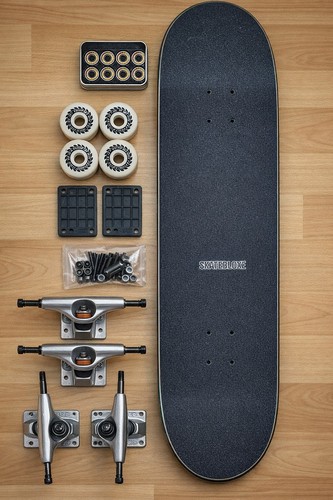 Skateboard deck mit griptape - deck,