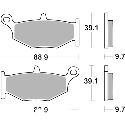Bremsbeläge brembo 07su32sp - bremsbeläge,